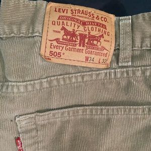 Levi’s 505 corduroy pants